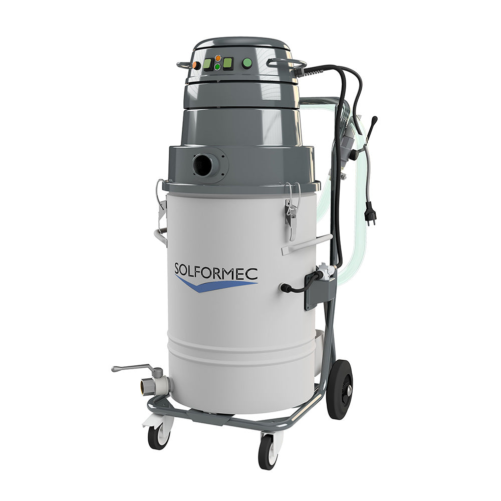 Aspiratore industriale per Olio e trucioli con 2 motori Bypass
